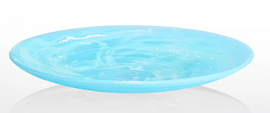 Nashi Everyday Large Platter 39 x 3 - Aqua Swirl
