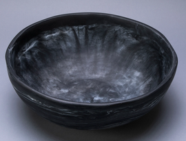 Nashi Classic Wave Bowl Medium - Black Swirl