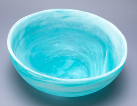 Nashi Classic Wave Bowl Medium - Aqua Swirl