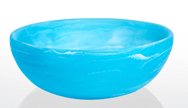 Nashi Signature Round Bowl Medium - Aqua Swirl