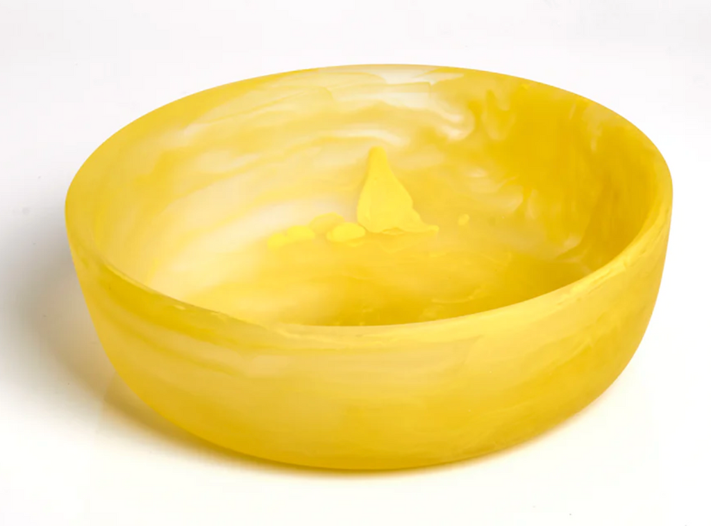 Nashi Signature Round Bowl Small - Yellow Swirl