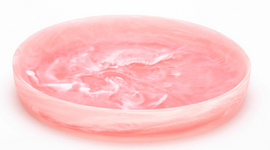 Nashi Signature Round Platter Small - Pink Swirl