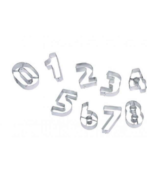 Set 9 Number Tin Plate Cutter 100mm(H)