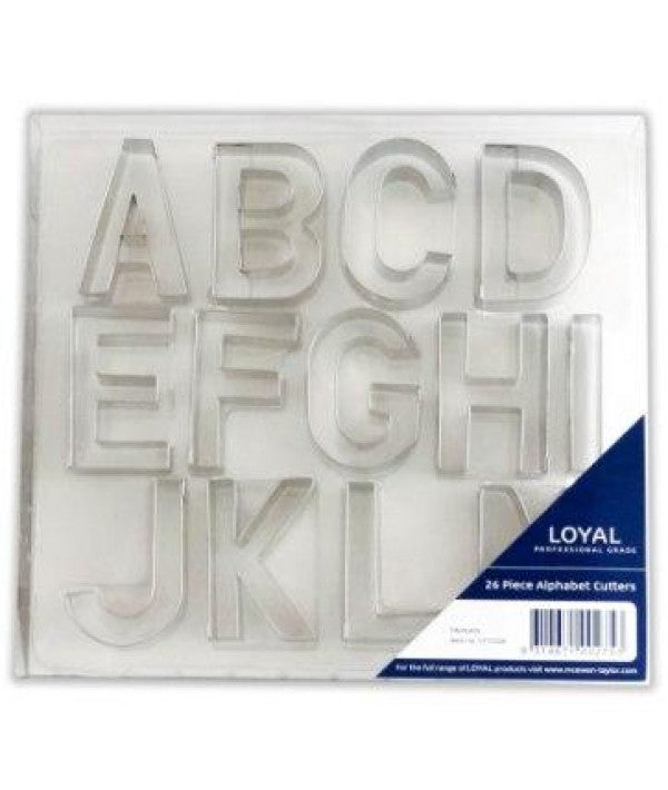Set 26 Alphabet 65mm(H) MEDIUM Tin Plate Cutter