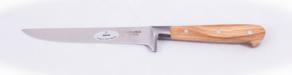 Laguiole En Aubrac Boning Knife - Olive Wood 15cm
