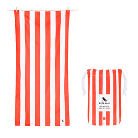 Dock & Bay Beach Towel Cabana Collection L - Waikiki Coral