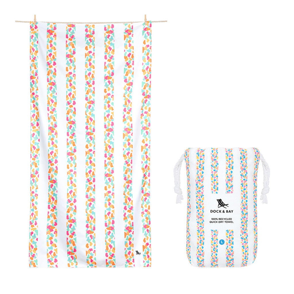 Dock & Bay Beach Towel Celebrations Collection L - Jiggly Jelly