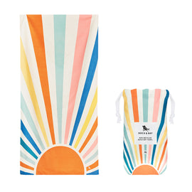 Dock & Bay Beach Towel Stripes Go Wild Collection XL - Rising Sun