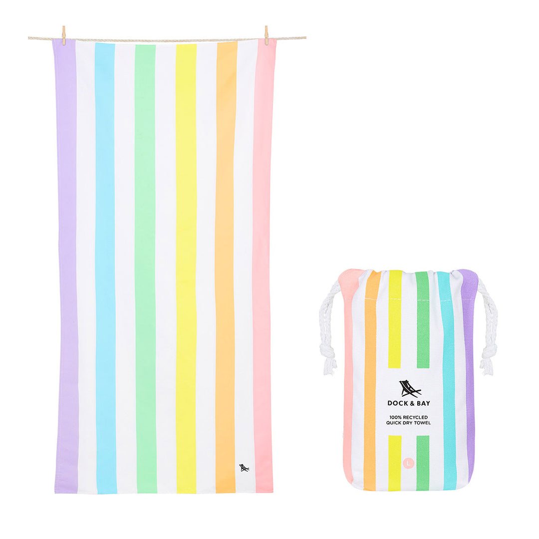 Dock & Bay Beach Towel Summer Collection L - Unicorn Waves