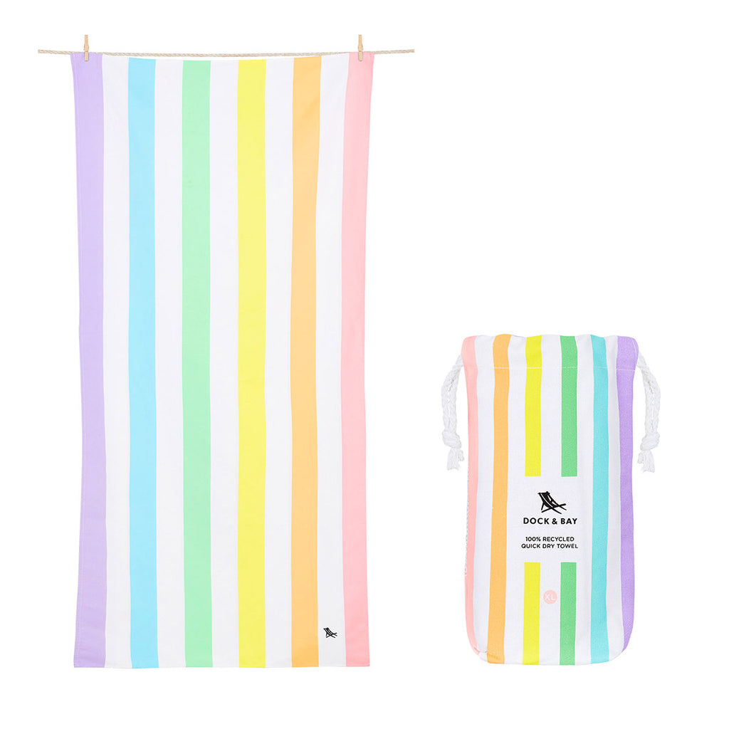 Dock & Bay Beach Towel Summer Collection XL - Unicorn Waves