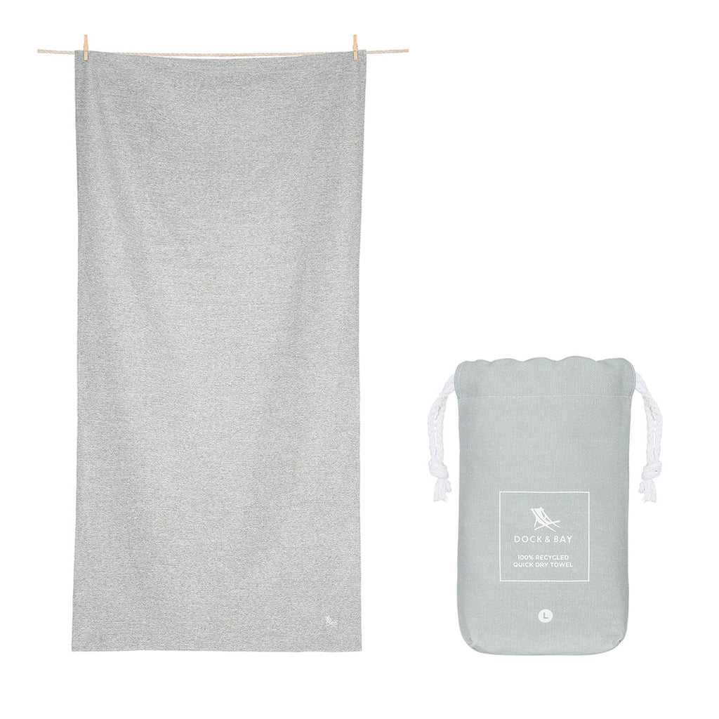 Dock & Bay Fitness Towel Essential Collection L - Mountain Grey