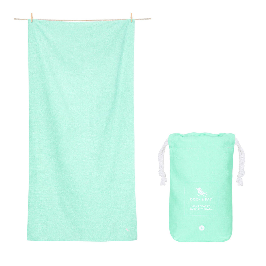 Dock & Bay Fitness Towel Essential Collection L - Rainforest Green