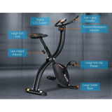 Everfit Exercise Bike X-Bike Folding Magnetic Bicycle Cycling Flywheel Fitness Machine