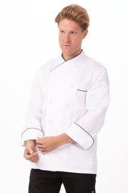 Chef Works Monte Carlo Premium Cotton Chef Jacket- White