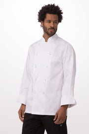 Chef Works Madrid Premium Cotton Chef Jacket- White