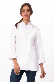 Chef Works Elyse Premium Cotton Chef Jacket- White