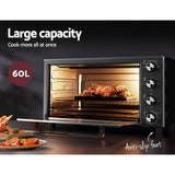 Devanti Electric Convection Oven Bake Benchtop Rotisserie Grill 60L | King of Knives