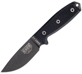 ESEE Model 3 Black G10 Plain Edge