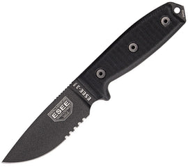 ESEE Model 3 Black G10 Serrated