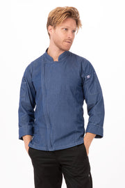 Chef Works Gramercy Denim Chef Jacket- Indigo Blue