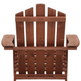 Gardeon Outdoor Sun Lounge Beach Chairs Table Setting Wooden Adirondack Patio Chair Brown