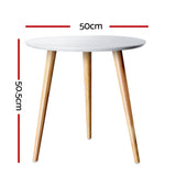 Artiss Coffee Table Round 50CM Callix