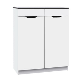 Artiss White Shoe Cabinet – High Gloss Storage Organiser
