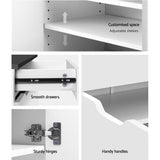 Artiss White Shoe Cabinet – High Gloss Storage Organiser | King of Knives e-store