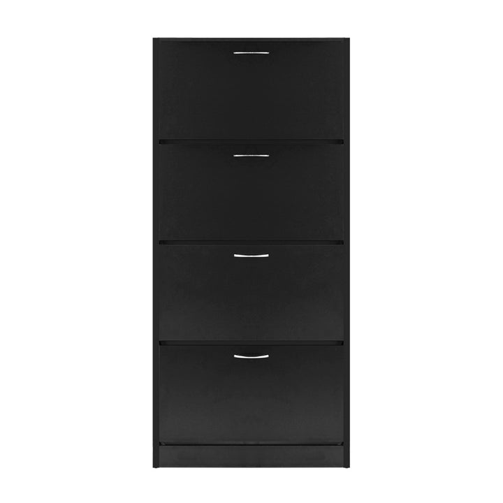 Artiss Shoe Cabinet Shoes Storage Rack Organiser 60 Pairs Black Shelf Drawer