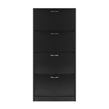 Artiss Shoe Cabinet Shoes Storage Rack Organiser 60 Pairs Black Shelf Drawer