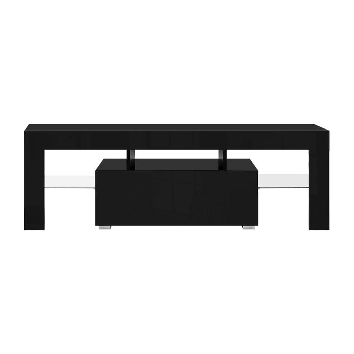 Artiss Entertainment Unit TV Cabinet LED 130cm Black Elo