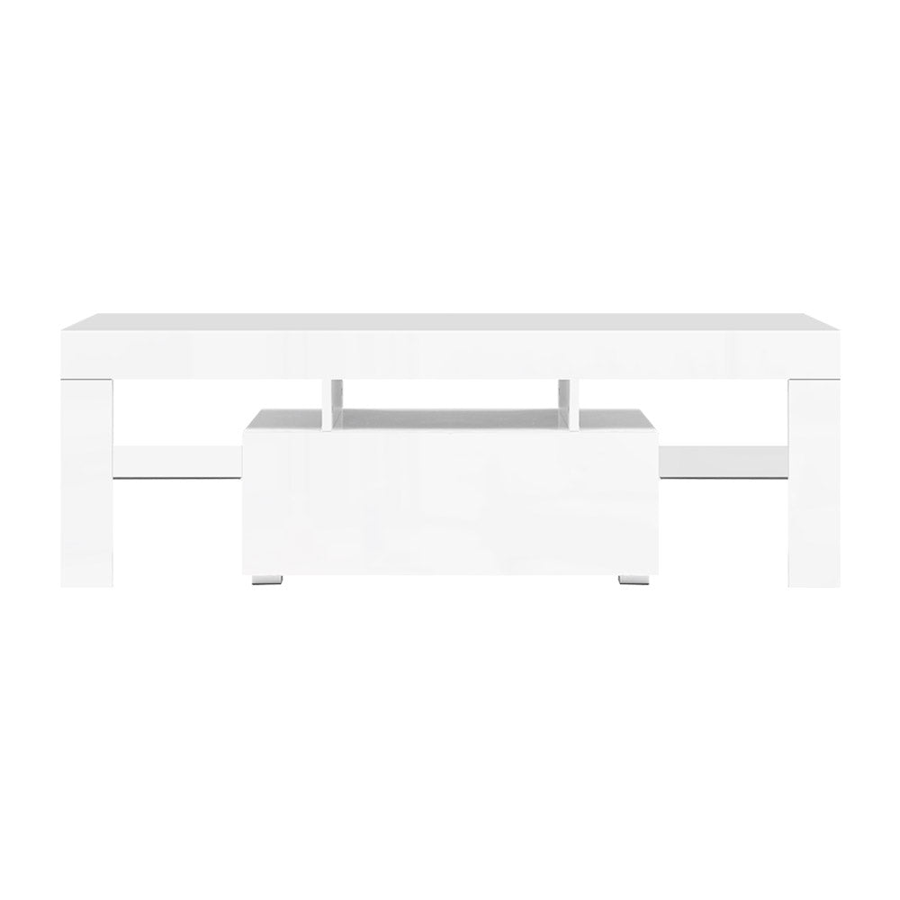 Artiss Entertainment Unit TV Cabinet LED 130cm White Elo