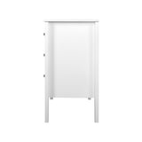 Artiss Brittany 3-Drawer Chest – White MDF Storage Cabinet | King of Knives e-store