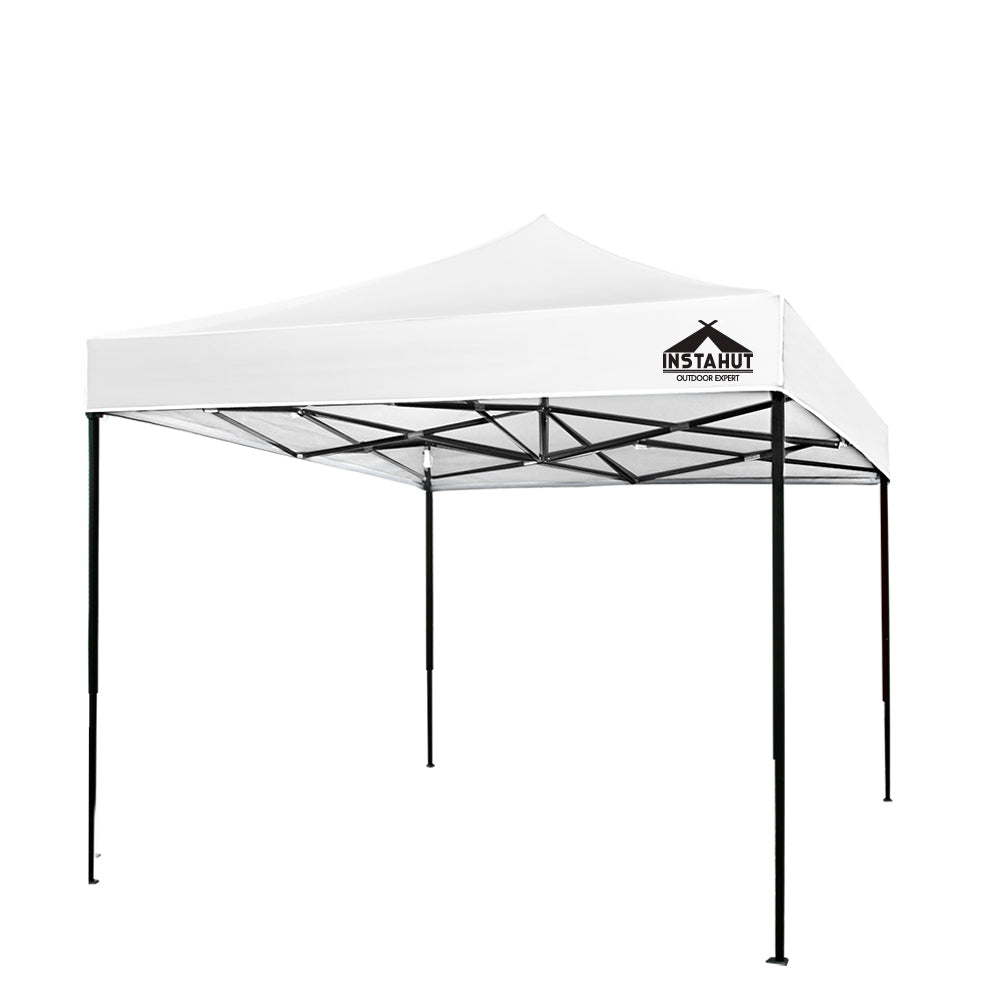 Instahut Gazebo Pop Up Marquee 3x3m Outdoor Tent Folding Wedding Gazebos White