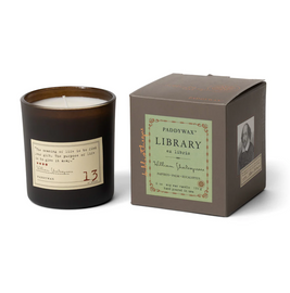 6 OZ. LIBRARY CANDLE - WILLIAM SHAKESPEARE (PAPYRUS, PALM & EUCALYPTUS)