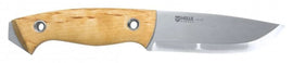 Helle-Utvaer,102mm drop point Sandvik 12C27 stainless steel, curly birch & vulcan fibre handle