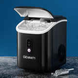 Devanti Portable Ice Maker Machine Nugget Ice Cube 15kg Bar Countertop | Small Home Appliances | King of Knives Australia