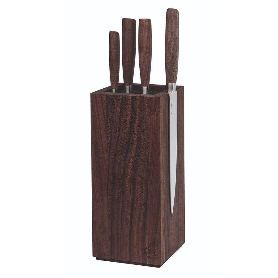 BOKER Core Set Square 5 Piece Walnut Knife Block Set BO130775SET