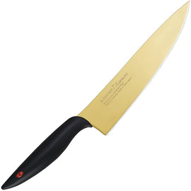 Kasumi Titanium 7 3/4 inch Chef Knife/ Gold