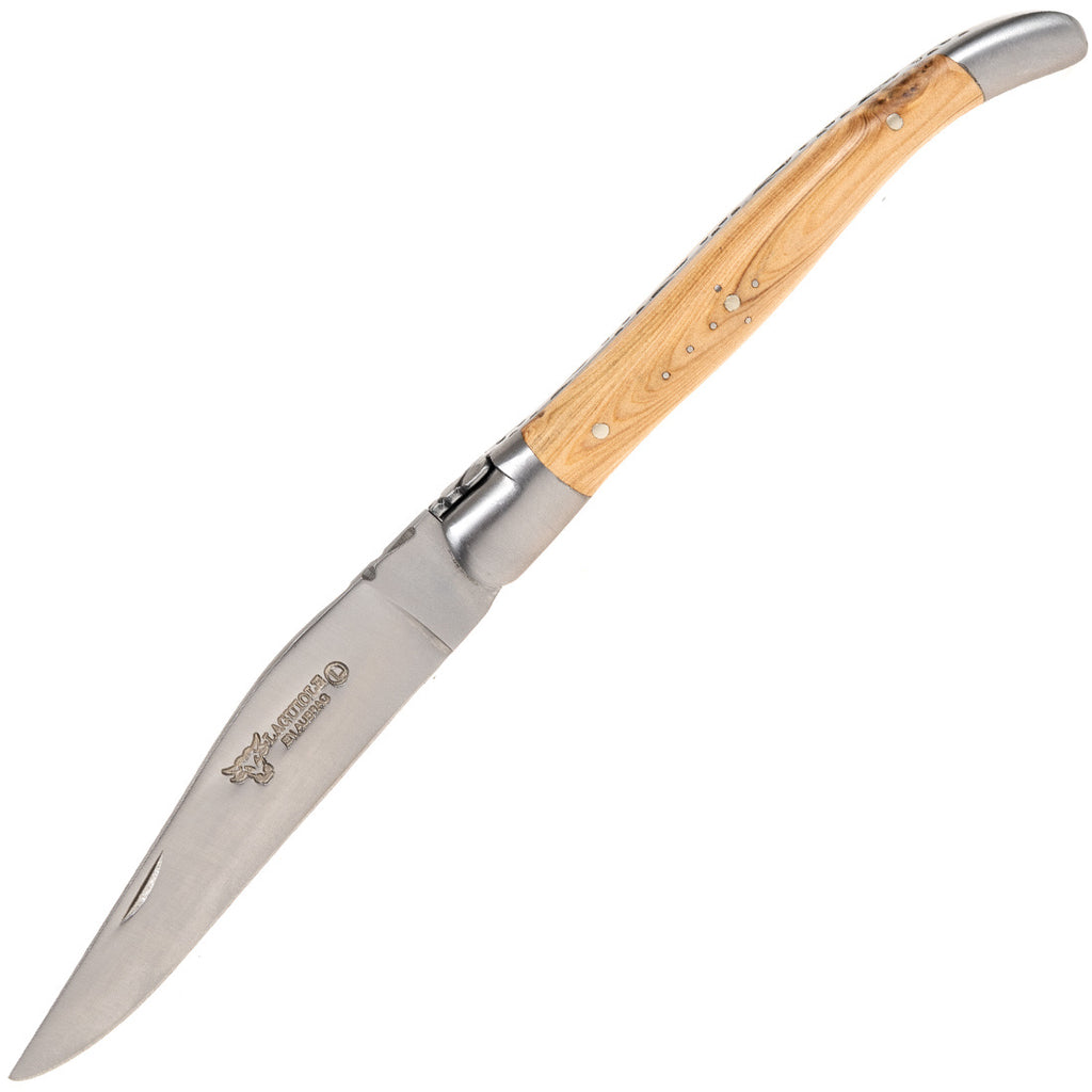 Laguiole En Aubrac Folding Knife (11cm) - Juniper Wood