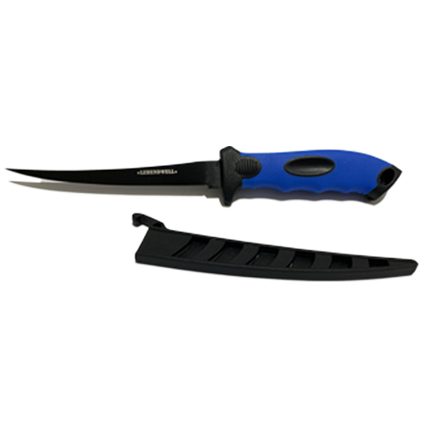 Lebendwell Vaal Fillet Black Bade Blue Handle  6 Inch | King Of Knives Australia