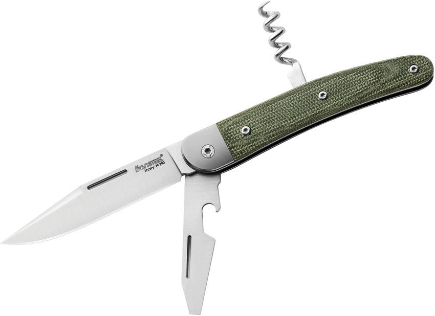 LionSTEEL Jack Linerlock Green Micarta