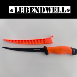 Lebendwell Sokoto Fillet Knife 9 inch Orange | King Of Knives Australia