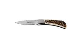 Maserin Prestige Line, 80 mm 420 S/S blade,nickel silver bolster,stag handle