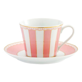 Noritake Carnivale Cup & Saucer Set-Pink