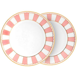 Noritake Carnivale Cake Plate Set Pink | Noritake Dinnerware | King of Knives