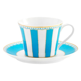 Noritake Carnivale Cup & Saucer Set-Light Blue