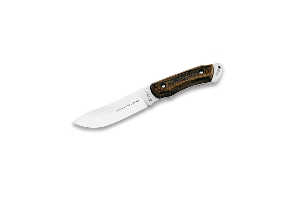 Masserin fixed blade, Outdoor Line 12cm S/S blade, cocobolo handle. Individually boxed with sheath
