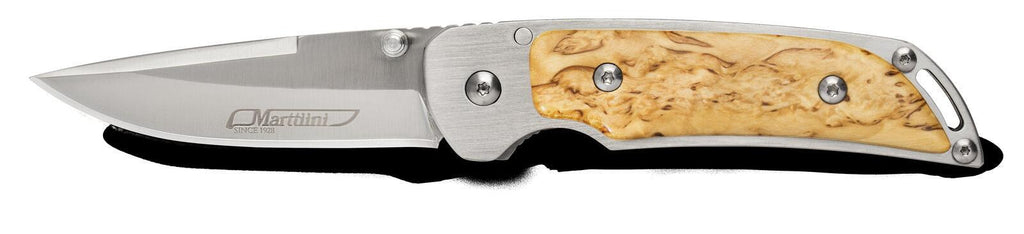 Marttiini MFK folding knife, Curly Birch