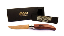 MAM 90mm Ibericas pocket knife with bronze titanium bubinga wood